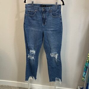 Kendall & Kylie Distressed Blue‎ Ankle Jeans